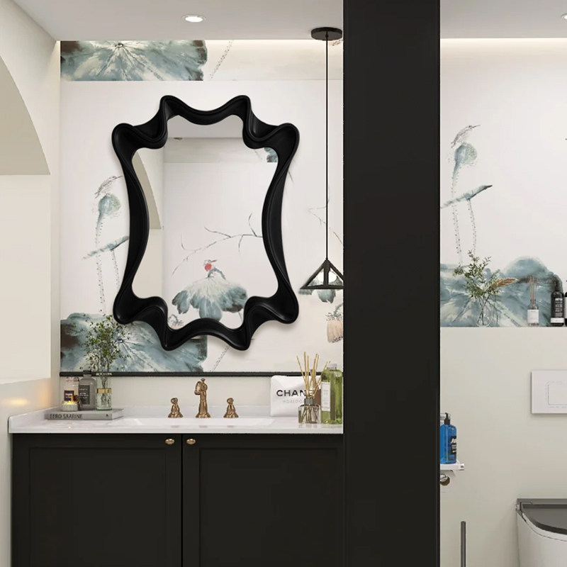 美式不规则创意装饰镜轻奢壁挂式化妆镜家用智能led可定制除雾镜,住宅家具,化妆镜,淘宝优惠券,粉丝福利购,淘宝优惠卷