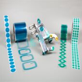 397B耐高温电镀保护胶带 PPI 105耐电解液蓝色PET胶带