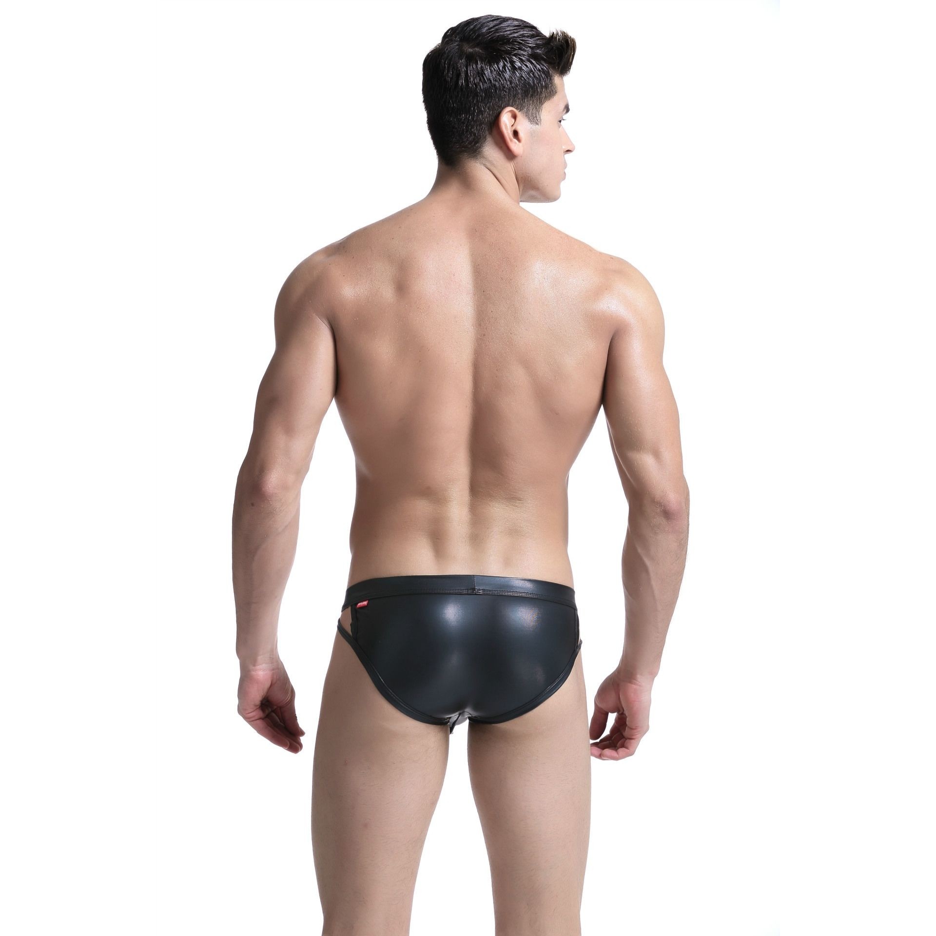 猫将外贸男士内裤仿皮漆皮大囊袋高叉三角裤透气男款高弹力透气,女士内衣/男士内衣/家居服,男丁字裤,淘宝优惠券,粉丝福利购,淘宝优惠卷