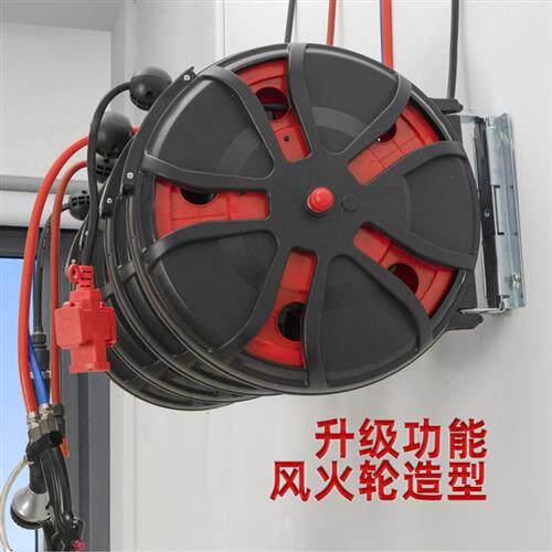 自动伸缩卷管器汽修工具高压气鼓水气电子鼓浇地收纳层架洗车店组