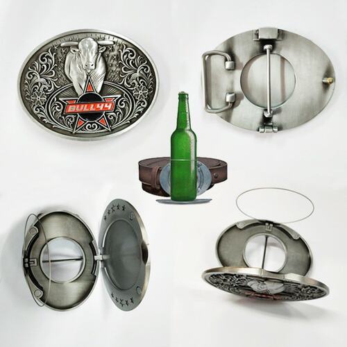 户外登山野炊随身啤酒皮带扣THE BEER BUCKLE创意金属便捷饮料架