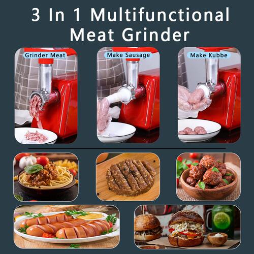 跨境工厂代发专供绞肉机家用全自动多功能灌肠碎肉机Meat grinder