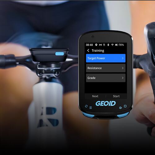 Geoid CC600自行车码表 极遨彩屏英文智能骑行速度里程表箭头导航