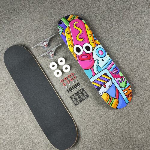 31寸滑板男孩女童专业青少年成人四轮双翘滑板车skateboard防滑