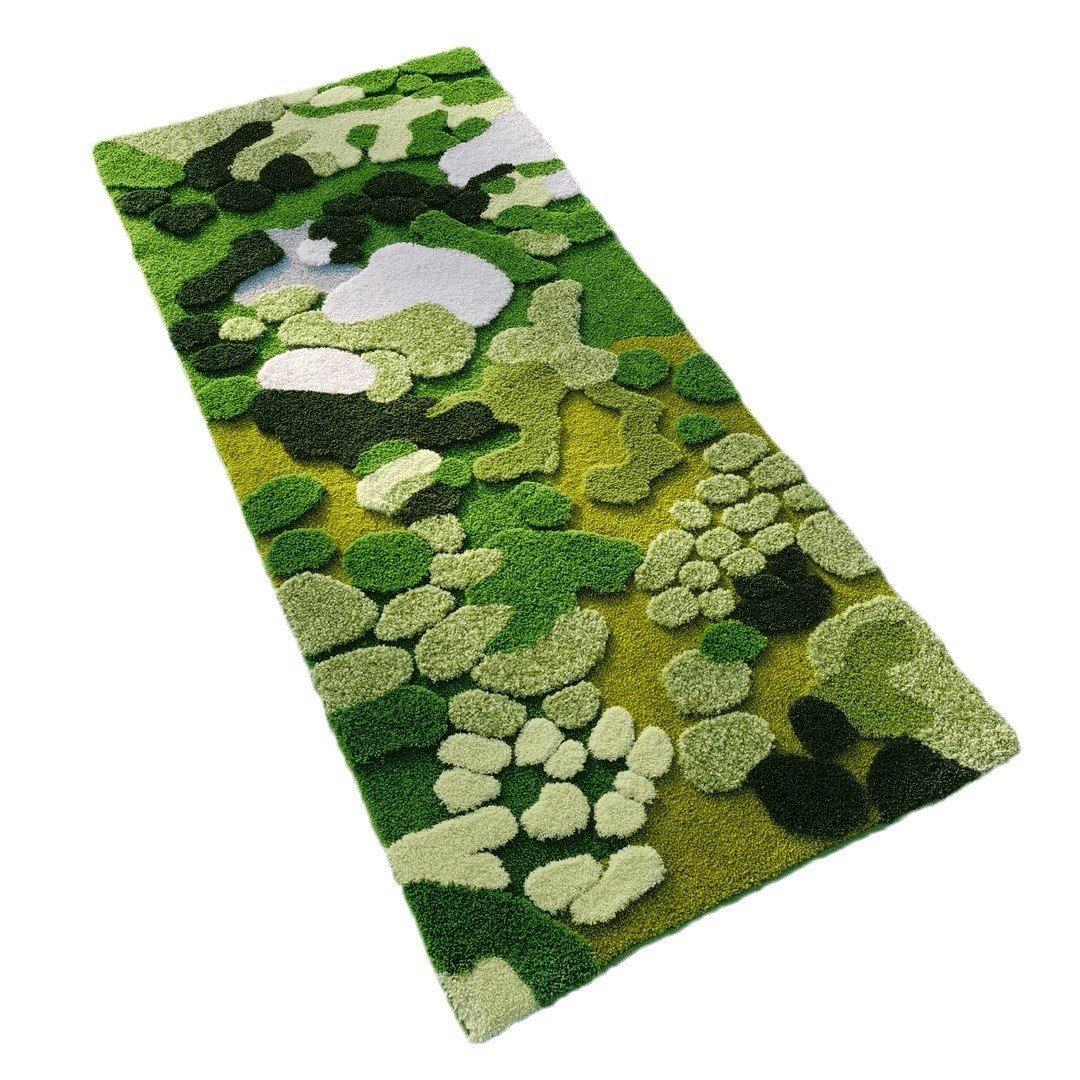 苔藓卧室地毯床边毯仿羊绒床边地毯簇绒卧室书房茶几地毯飘窗毯,居家布艺,家用脚垫,淘宝优惠券,粉丝福利购,淘宝优惠卷