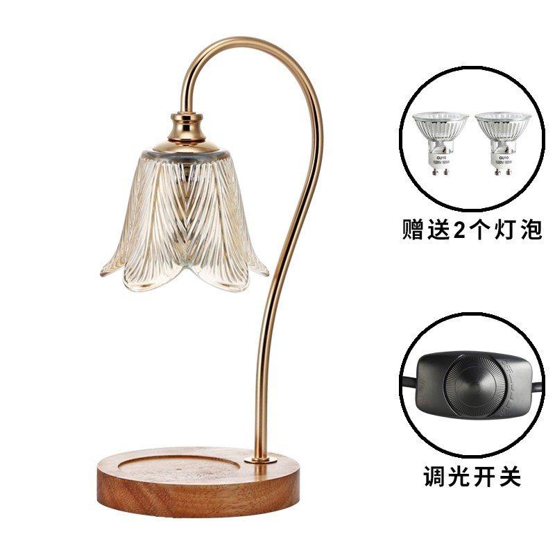 跨境卧式融蜡灯复古玻璃灯罩亚马逊融烛氛围床头灯台灯定时香薰灯,家居饰品,烛台,淘宝优惠券,粉丝福利购,淘宝优惠卷