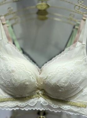 田园风性感蕾丝内衣女小胸聚拢防下垂无钢圈舒适少女文胸罩收副乳