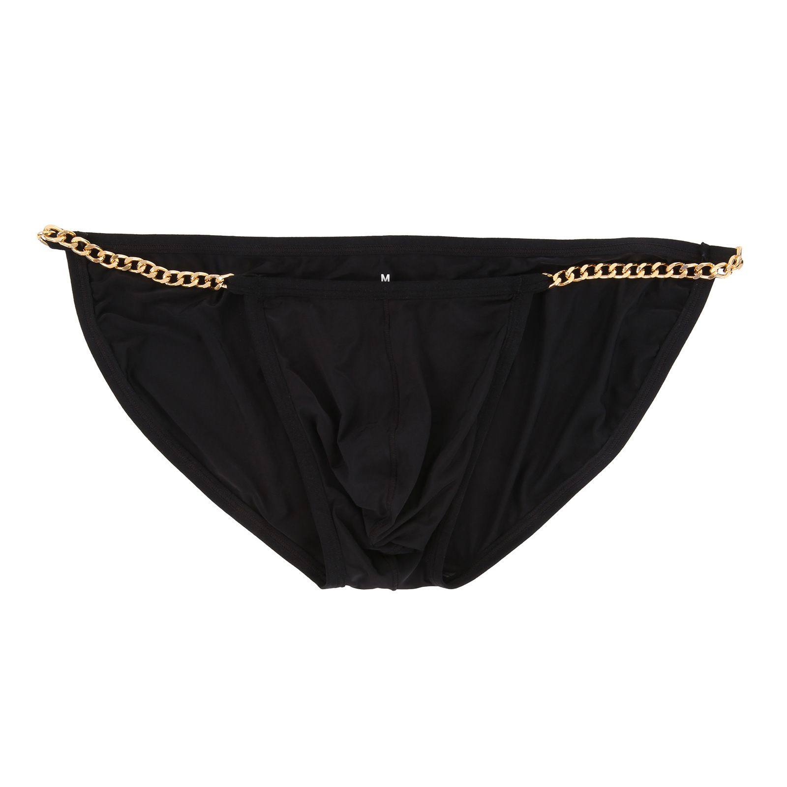 CLEVER-MENMODE男士包臀三角裤金属链腰带冰丝潮流个性内裤欧码,女士内衣/男士内衣/家居服,男丁字裤,淘宝优惠券,粉丝福利购,淘宝优惠卷