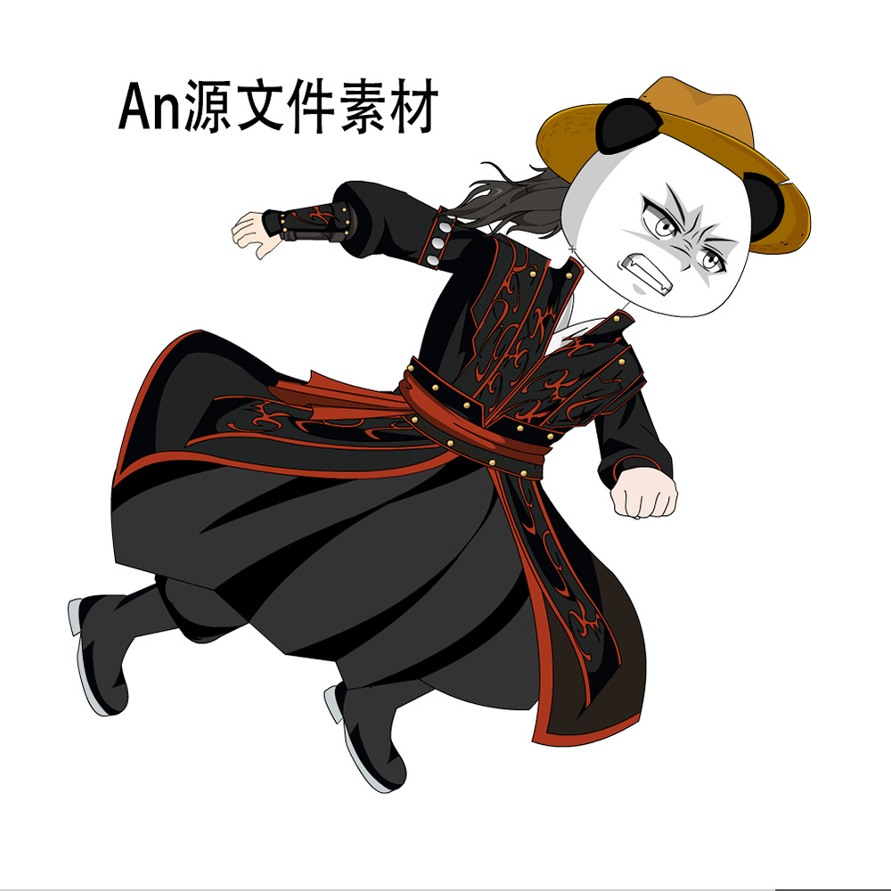 屠苏主角沙雕动画古代修仙武侠仙侠AN人物素材多动作多视角包更新