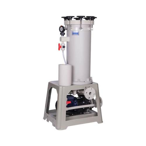 PP/PVDF电镀过滤机耐腐蚀塑料精密化学药液循环连续电镀过滤机