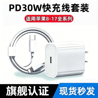 【官方正品】苹果8-17快充充电器
