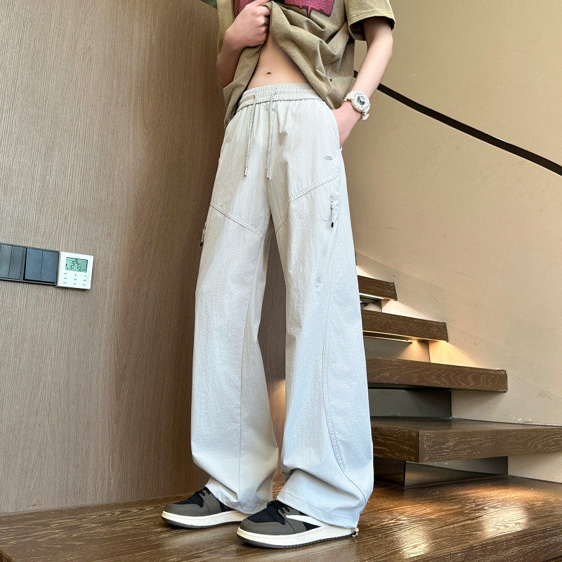 凉感防晒高弹力速干休闲裤男女多巴胺春夏季宽松显瘦透气运动裤子