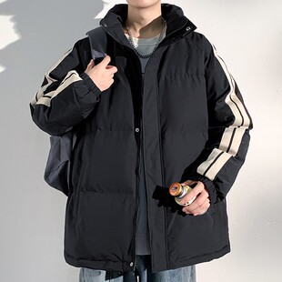 立领棉服男秋冬季新款加厚保暖防寒服棉袄潮牌面包服棉衣冬装外套