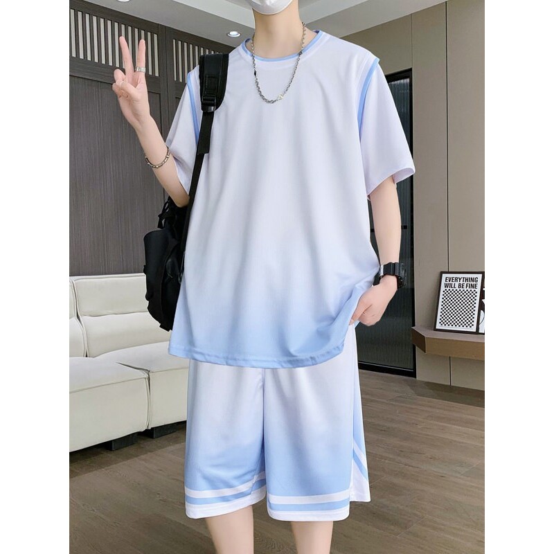 青少年大童睡衣男款夏季冰丝薄款2026新款初高中生夏天家居服套装