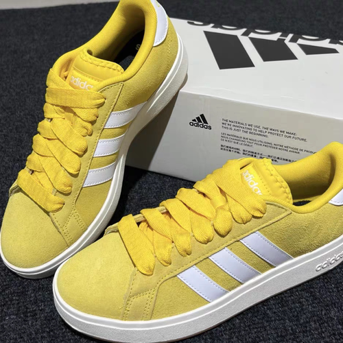 adidas originals adidas Grand Court Base 00s防滑耐磨运动板鞋