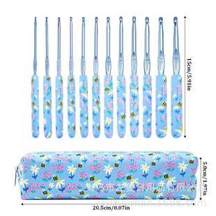 编2织工具色手柄软套陶钩针.0 家用新款 6.0全铝钩头成彩品