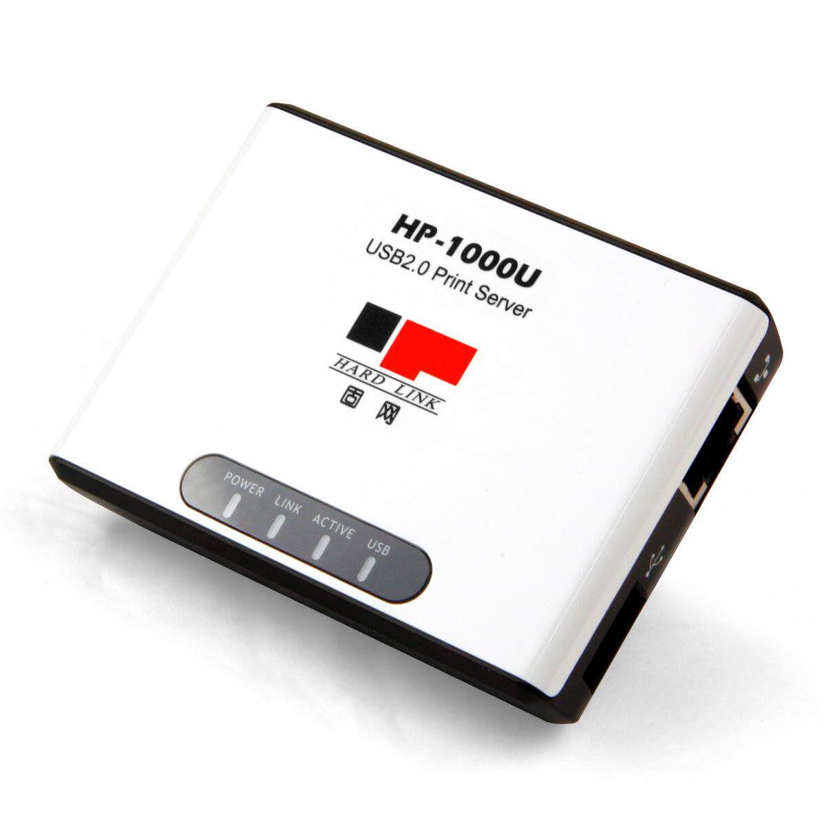 固网HP-1000U USB口网络打印服务器打印机网络共享器支持TCP/IP端