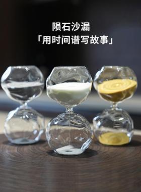 北欧家居异形玻璃沙漏计时器30分钟艺术沙漏创意礼品家居摆件礼品