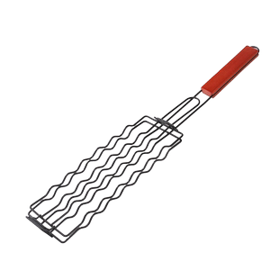 大秦左岸烤肠夹BBQ烧烤夹户外露营烧烤网烧烤工具立体加粗热狗肉