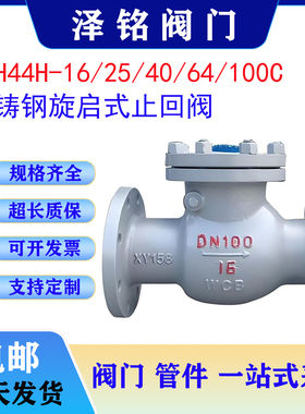 H44H-16C-25C铸钢旋启式止回阀法兰止回阀止逆阀DN15010020单向阀