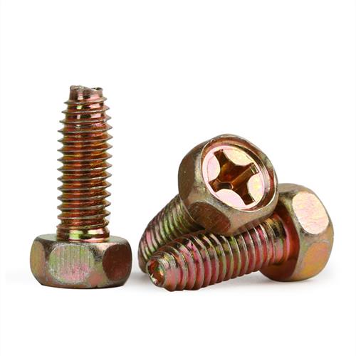 外六角十字三角螺纹自攻自锁螺钉M4M5M6六角自攻自锁螺钉