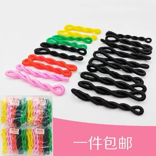 经典艳红皮筋老式橡皮筋老款头绳扎头发圈耐用加厚基础打底发绳
