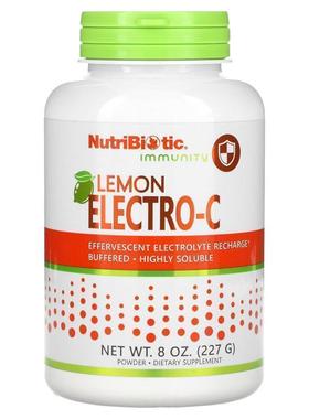 NutriBiotic,机体防御力，Lemon Electro-C，8 盎司（227 克）