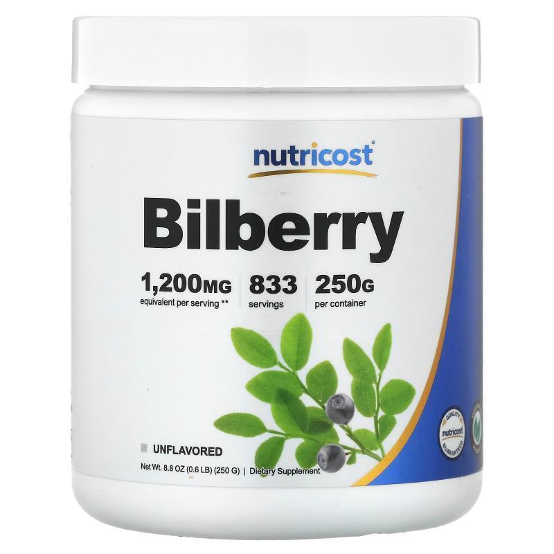 Nutricost,Bilberry Powder, Unflavored, 8.8 oz (250 g)