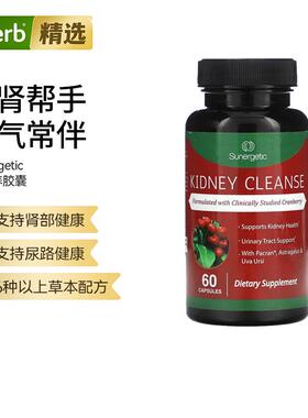 Sunergetic清肾补充剂肾营养胶囊保护肾部健康多种草本配方恢复活