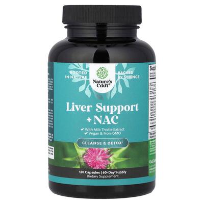 Nature's Craft,Liver Support + NAC, 120 Capsules