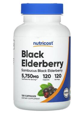 Nutricost,Black Elderberry, 5,750 mg, 120 Capsules