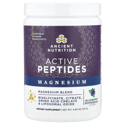 Ancient Nutrition,Active Peptides, Magnesium Blend, Blueberr