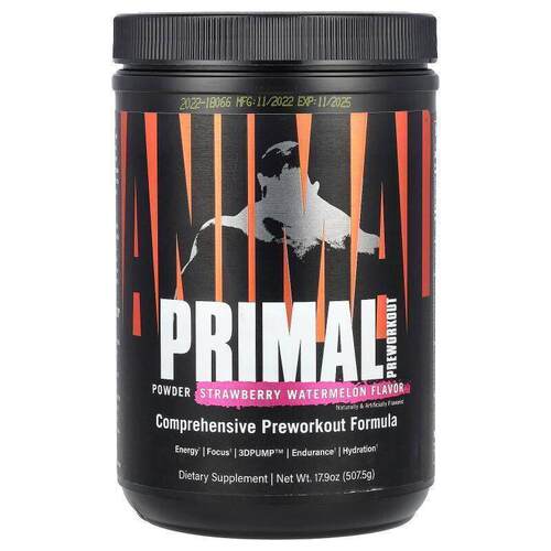 Animal,Primal 锻炼前粉，草莓西瓜味，17.9 盎司（507.5 克）