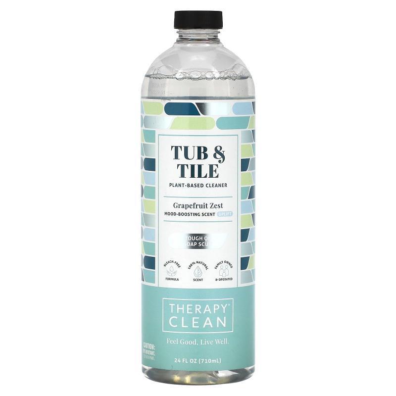 Therapy Clean,Tub &amp; Tile, Plant-Based Cleaner, Grape