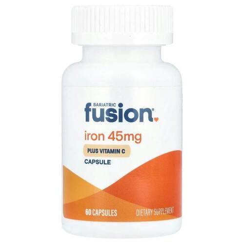 Bariatric Fusion,铁与维生素 C，45 毫克，60 粒胶囊