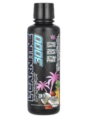 VMI Sports,L-Carnitine 3000, Miami Vice, 16 fl oz (473 ml)