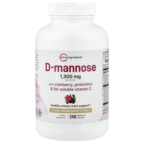 Micro Ingredients,D-Mannose With Cranberry, Probiotics &