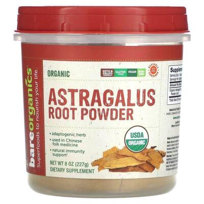 BareOrganics,Organic Astragalus Root Powder, 8 oz (227 g)