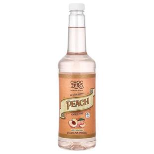 ChocZero,Premium Syrup, Peach, Sugar Free, 25.4 fl oz (750 m