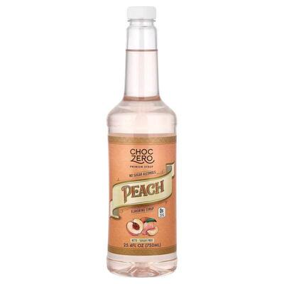 ChocZero,Premium Syrup, Peach, Sugar Free, 25.4 fl oz (750 m