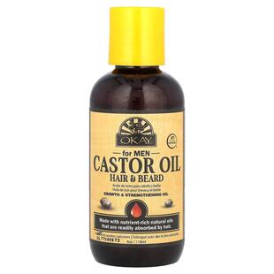 Okay Pure Naturals,Castor Oil, Hair &amp;amp; Beard, For