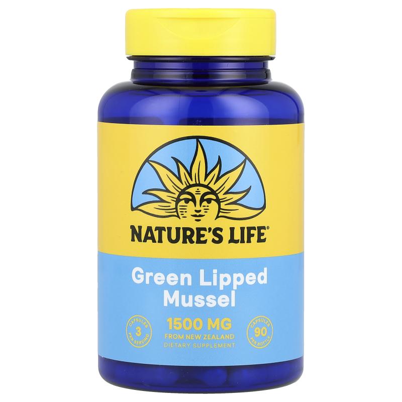 Nature's Life,New Zealand Green Lipped Mussel，500 毫克，90