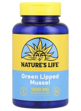 Nature's Life,New Zealand Green Lipped Mussel，500 毫克，90