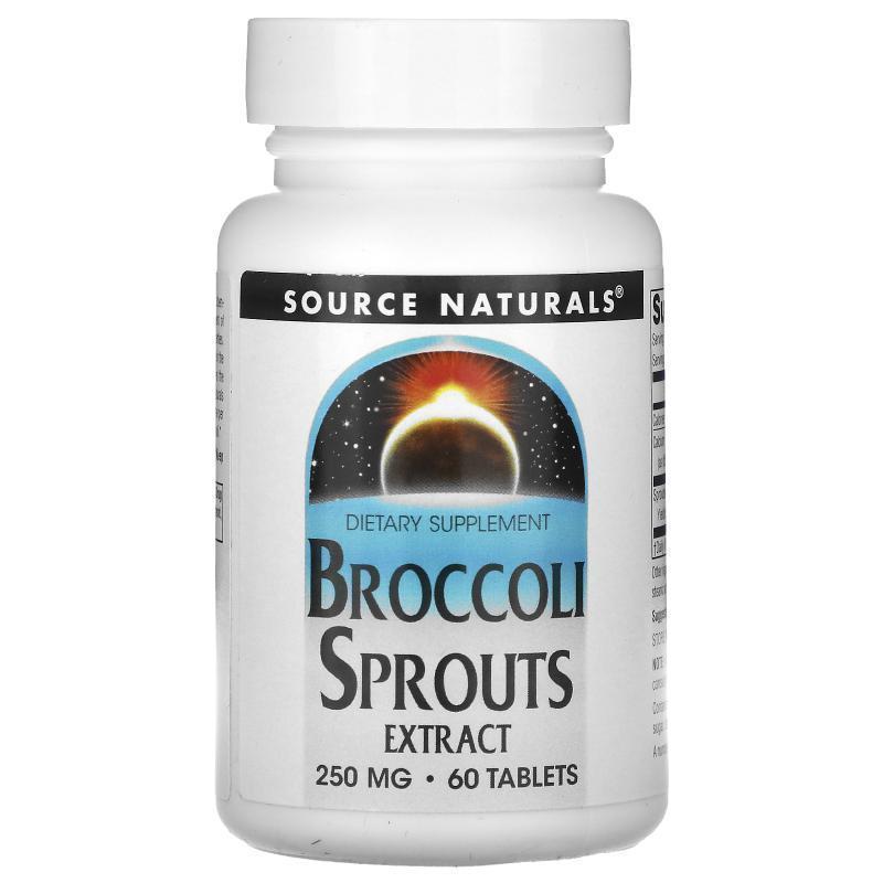 源美,Broccoli Sprouts Extract, 125 mg, 60 Tablets