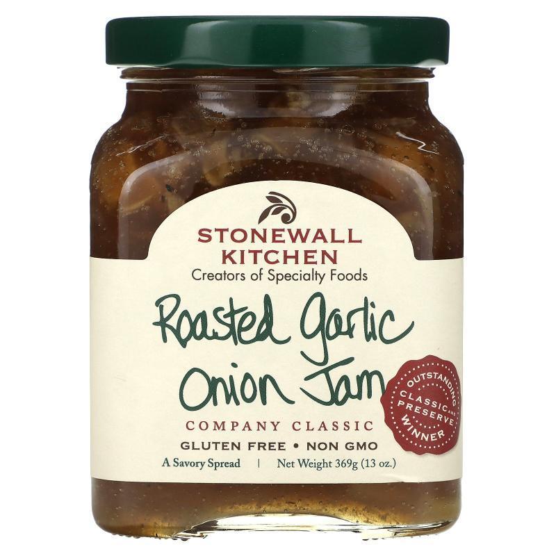 Stonewall Kitchen,Roasted Garlic Onion Jam, 13 oz(369 g)