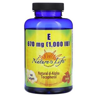 Softgels Vitamin 670 Life 100 Nature 000