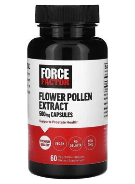 Force Factor,Flower Pollen Extract, 500 mg, 60 Vegetable Cap