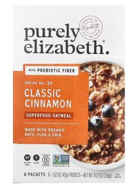 Purely Elizabeth,Superfood Oatmeal With Prebiotic Fiber, Cla