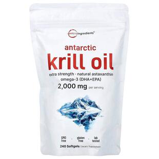 Micro Ingredients,南极磷虾油，240 粒软胶囊