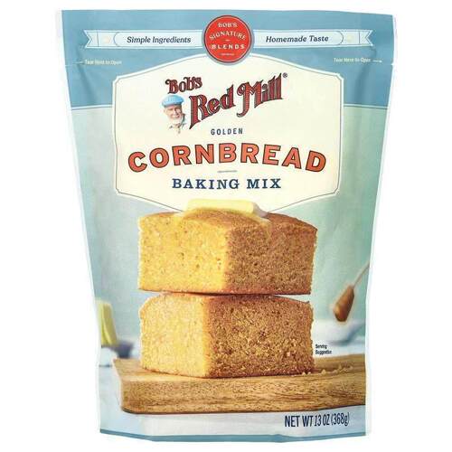 鲍勃红磨坊,Golden Cornbread Baking Mix, 13 oz (368 g)